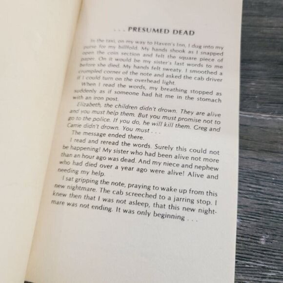 Vintage 80s Missing by Susannah Windham Horror Paperback Book - Picture 5 of 7